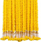 5 Pc 5 feet Long Marigold Garland for Decoration Long Strands Artificial Marigold Flowers | Indian Décor for