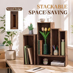 5 Pcs 16 in Buffet Display Risers Set, Dark Wood, Medium in Medium in Dark Wood, alternate view 5