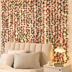 5 Pcs 41Ft Flower Garland Rose Vines, Red Floral Garland Flower Vines in Red, alternate view 5