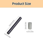 5 PCS 6 Inches Matte Black Chandelier Extension Rods M10 Light Extension Downrods for Pendant Lights and, alternate view 2