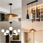 5 PCS 6 Inches Matte Black Chandelier Extension Rods M10 Light Extension Downrods for Pendant Lights and, alternate view 7