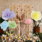 5 Pcs 8ft Giant Organza Flowers with Stand Wedding Decoration in Multi Color, alternate view 6