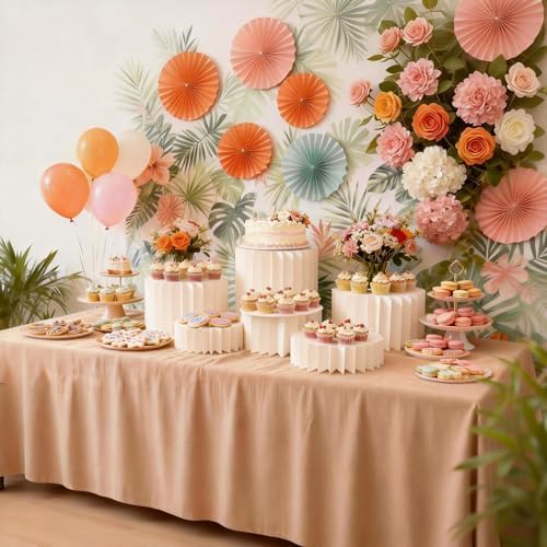5 Pcs Buffet Risers Food Display Risers for Party Buffet Table, Dessert Table Display Set Cake and Cupcake Stand, alternate