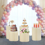 5 Pcs Cake Display Stands, Cardboard Cupcake Buffet Risers, 12" Foldable Reusable Food Display Risers With, alternate view 2