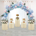 5 Pcs Cake Display Stands, Cardboard Cupcake Buffet Risers, 12" Foldable Reusable Food Display Risers With, alternate view 6