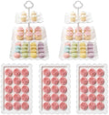 5 Pcs Dessert Table Display Set -Plastic Dessert Table Display Set,2 x Large 3-Tier Cupcake Stands/Cup Cake Tier
