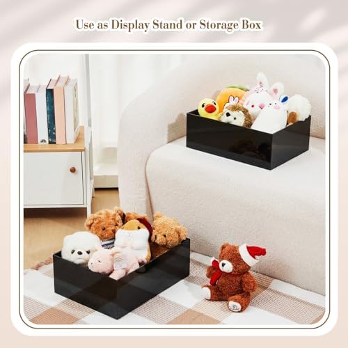 5 Pcs Large Buffet Risers Set Rectangle Acrylic Display Box Catering Dessert Table Riser Food Display Decorative, alternate
