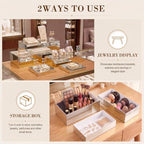 5 Pcs Large Buffet Risers Set Rectangle Acrylic Display Box Catering Dessert Table Riser Food Display Decorative, alternate