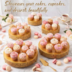5 Pcs Metal Gold Cake Stand,16/14/12/10/8 in Round Cake Holder in Gold, alternate view 5