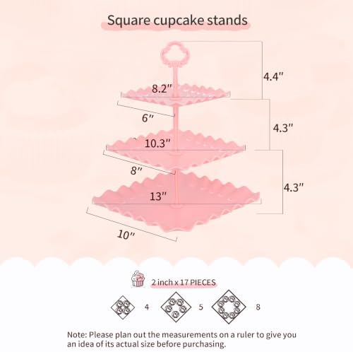 5-Piece Cupcake Stand & Appetizer Trays Set (Colorful) in Colorful, alternate view 3