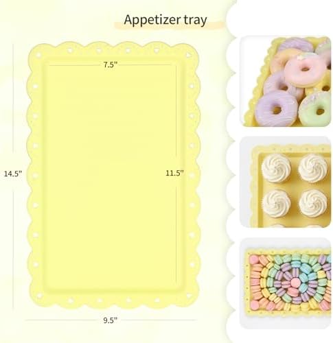 5-Piece Cupcake Stand & Appetizer Trays Set (Colorful) in Colorful, alternate view 4