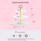 5-Piece Cupcake Stand & Appetizer Trays Set (Gold) in Gold, alternate view 2
