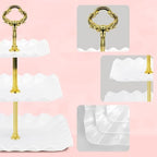 5-Piece Cupcake Stand & Appetizer Trays Set (Gold) in Gold, alternate view 5