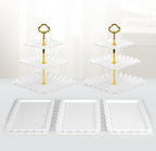 5-Piece Cupcake Stand & Appetizer Trays Set (Gold) in Gold, alternate view 6