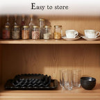 5-Piece Cupcake Stand & Appetizer Trays Set (Square, Black) in Black, alternate view 5