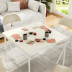 5-Piece Folding Card Table Square and Chair Set with Collapsible Legs & Vinyl Upholstery, Portable for Indoor &, alternate