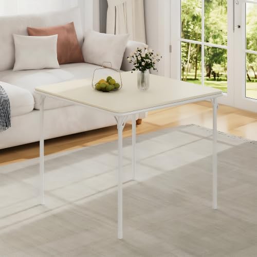 5-Piece Folding Card Table Square and Chair Set with Collapsible Legs & Vinyl Upholstery, Portable for Indoor &, alternate