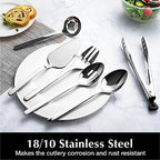 5 piece Large Hostess Serving Utensils Set,18/10 Stainless Steel in Silver, alternate view 4