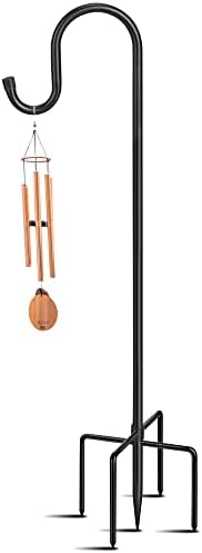5-Prong Shepherd Hooks for Outdoor, Heavy Duty Iron Garden Hooks for Hanging Plants, Bird Feeders, Lanterns