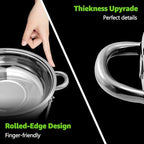 5 QT Chafing Dishes 4 PACK, Premium Stainless Steel Complete Set, alternate view 3