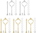 5 Sets of 2 Tiered Tray Hardware Kit - Cake Stand Hardware Tiered Tray Plate Hardwares Kit for Serving Dessert