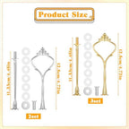 5 Sets of 2 Tiered Tray Hardware Kit - Cake Stand Hardware Tiered Tray Plate Hardwares Kit for Serving Dessert, alternate