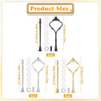 5 Sets of 2 Tiered Tray Hardware Kit - Cake Stand Hardware Tiered Tray Plate Hardwares Kit for Serving Dessert, alternate