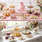 5 Sets of 2 Tiered Tray Hardware Kit - Cake Stand Hardware Tiered Tray Plate Hardwares Kit for Serving Dessert, alternate