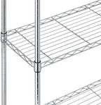 5-Shelf Adjustable Heavy Duty Steel Wire Rack, Space Saving Storage Shelving Organizer for Kitchen, Garage, alternate view 3