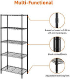 5-Shelf Multipurpose Adjustable Steel Garage Shelving Unit, Storage Rack for Kitchen, 200 lbs Per Shelf, Easy, alternate view
