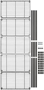 5-Shelf Multipurpose Adjustable Steel Garage Shelving Unit, Storage Rack for Kitchen, 200 lbs Per Shelf, Easy, alternate view