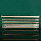 5 Tier Acrylic Wooden Display Stand, Clear Acrylic Display Riser Shelf Wood Tiered Display Shelf Rack Step, alternate view 6