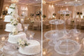 5 Tier Cascade Wedding Cake Stand (Style 5A) in clear