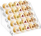 5 Tier Cookie Display Stand, Acrylic Display Riser for Donut Macaron Cupcake Dessert, Tiered Baked Goods Stand