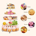 5 Tier Cupcake Holder, Clear Round Cupcake Tower, Acrylic Cupcake Stand, Cupcake Display Stand for Party, alternate view 6