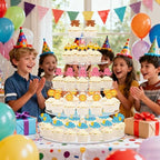 5 Tier Cupcake Stand for 50 Cupcakes, Round Cupcake Tower, Large Acrylic Cupcake Display Stand, Clear Cupcakes, alternate
