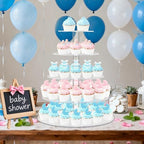 5 Tier Cupcake Stand for 50 Cupcakes, Round Cupcake Tower, Large Acrylic Cupcake Display Stand, Clear Cupcakes, alternate