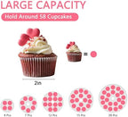 5 Tier Cupcake Stand for 50 Cupcakes, Round Cupcake Tower, Large Acrylic Cupcake Display Stand, Clear Cupcakes, alternate