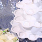 5-Tier Scallop Edge Cupcake Stand High Capacity 27-Cupcake Holder Tower for Party Hosting & Large Buffets - 18", alternate