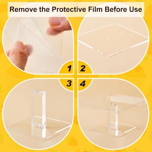 5 Tiered Dessert Table Display Set Buffet Riser Clear Acrylic Dessert in clear, alternate view 5