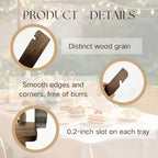 5 Tiered Tray Stand for 30 Cupcakes Stepped Wood Display Stand for Weddings, Tiered Party Table Display Riser, alternate view