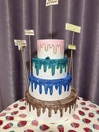 5 Tiers Round Foam Cake Dummies Set 20 Inch Tall White Fake Cake Dummy Set 4“ 6” 8“ 10” 12“ for Wedding Supplies, alternate
