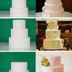 5 Tiers Round Foam Cake Dummies Set 20 Inch Tall White Fake Cake Dummy Set 4“ 6” 8“ 10” 12“ for Wedding Supplies, alternate
