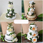 5 Tiers Round Foam Cake Dummies Set 20 Inch Tall White Fake Cake Dummy Set 4“ 6” 8“ 10” 12“ for Wedding Supplies, alternate