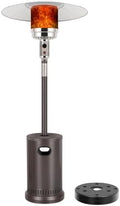 50,000 BTU Patio Heater with Sand Box, Table Design, Double-Layer Stainless Steel Burner, Wheels, Tip-over