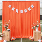 50 ft x 10 ft Wrinkle Free Orange Backdrop Curtain for Parties, 10 Panels 10ft Polyester Orange Photo Backdrop, alternate