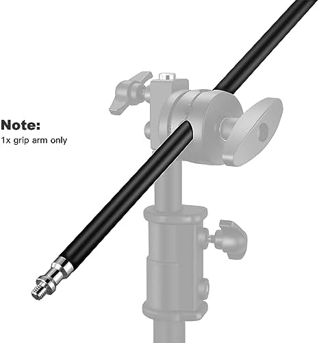 50 inch Extension Grip Boom Arm for Heavy Duty C Stand, Solid Grip Pole with 1/4 & 3/8 Thread for Softbox, alternate view 5