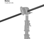 50 inch Extension Grip Boom Arm for Heavy Duty C Stand, Solid Grip Pole with 1/4 & 3/8 Thread for Softbox, alternate view 7