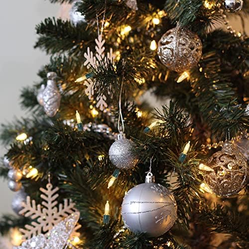 50 LED Outdoor Christmas Lights, 16 FT Battery Operated Mini String Lights with 8 Modes & Timer, Xmas Tree, alternate view 4