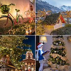 50 LED Outdoor Christmas Lights, 16 FT Battery Operated Mini String Lights with 8 Modes & Timer, Xmas Tree, alternate view 6